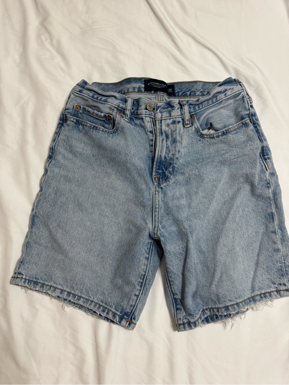 Abercrombie & Fitch Light Blue Denim Cutoff Shorts
